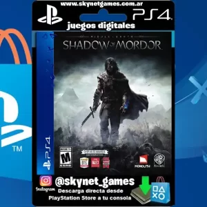 Middle Earth Shadow of Mordor ( PS4 / PS5 DIGITAL ) CUENTA SECUNDARIA