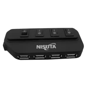 Hub USB 2.0 de 4 puertos con switch por puerto NS UH2083 – NISUTA