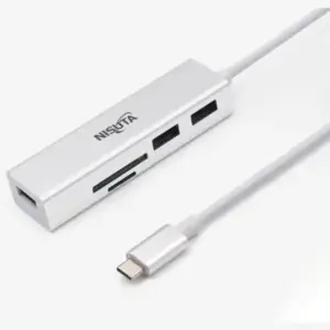Hub USB C 3.1 a Hub 3 puertos USB 3.0 y lector de tarjetas – NISUTA
