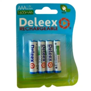 Pack x4 Pilas RECARGABLES AAA 1,2V 1600mah – DELEEX