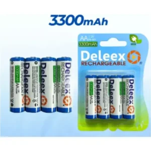 Pack x4 Pilas RECARGABLES AA 1,2V 3300mah – DELEEX