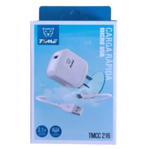 Cargador MICRO USB 2.1A TMCC 216 – TIME