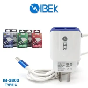 Cargador  TIPO C 3.8A + 2 USB – IBEK