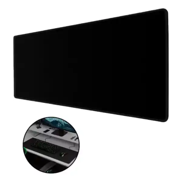 Mousepad XL Antideslizante Color NEGRO 80 X 30 CM